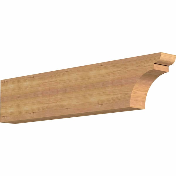 Ekena Millwork Yorktown Smooth Rafter Tail, Western Red Cedar, 3 1/2"W x 8"H x 36"L RFT04X08X36YOR00SWR - main